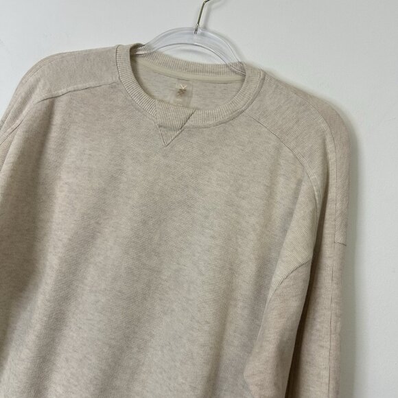 Rhone Signature Rib Crew Neck Sweater  Women’s Size XS Oatmeal Heather - Picture 3 of 9